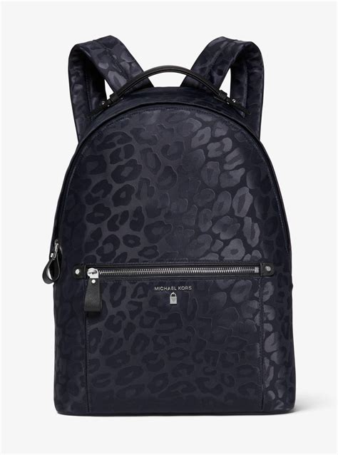 kelsey nylon backpack michael kors|Kelsey Large Leopard Nylon Backpack .